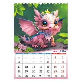 Календарь ригель "Драконы" на 2024 год, изображение 2