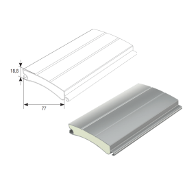 Профиль с пенным наполнителем RH77M, Цвет: серый, изображение 2