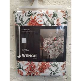 Скатерть из рогожки Wenge 60052-1 Floral aura 145х180