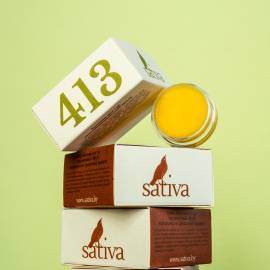 Бальзам для губ восстанавливающий №413 Sativa, Варианты: Бальзам для губ восстанавливающий №413, изображение 2