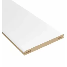 Дверной добор 200х2100 два паза, Цвет: белый