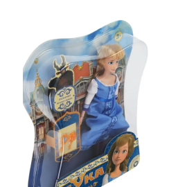 Кукла Варвара 29 см. Синий сарафан. (Карапуз)