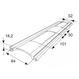 Профиль экструдированный решетчатый RHE84GM, Цвет: коричневый, изображение 2