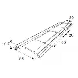 Решетчатый экструдированный профиль RHE56GM, Цвет: белый, изображение 2