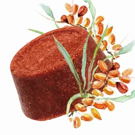 Твердый шампунь Облепиха. Термозащита., изображение 3