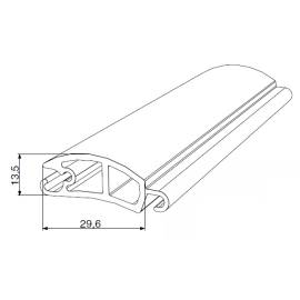 Усиливающий профиль экструдированный RHE30SM, Цвет: серый, изображение 2