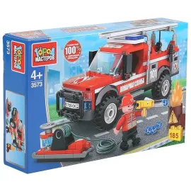 Конструктор "Город Мастеров". Пожарная машина. 185 деталей, изображение 3