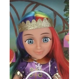 Кукла Соня 32 см. (Царевны) радужные волосы (Карапуз)