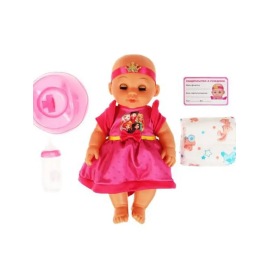 Пупс 30 см. (Царевны) 45 фраз, звуков и песен. 4 аксессуара (Карапуз)