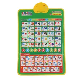 Двухсторонний плакат. Правила Дорожного движения. Русско-английская азбука