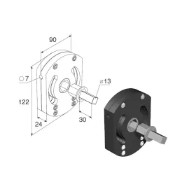 Редуктор RW35 в сборе для роллет, изображение 4