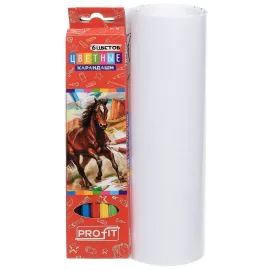 Карманная раскраска. Динозавры. ( 6 цветных карандашей внутри)