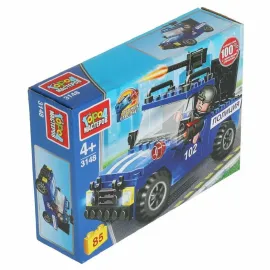 Конструктор "Город мастеров".  Полицейский пикап 85 деталей