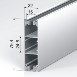 Шина направляющая GR79x22IE, Цвет: белый, изображение 3