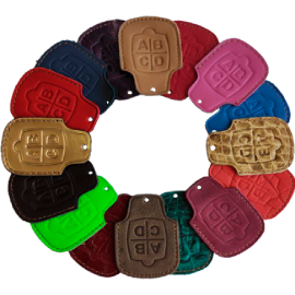 Чехол из натуральной кожи для пультов, Цвет: красный