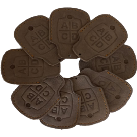 Чехол из натуральной кожи для пультов, Цвет: светло-коричневый