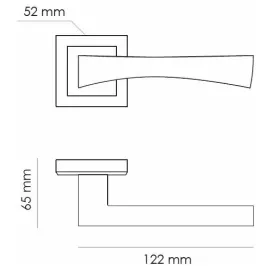 Дверная ручка RAP 12-S SN/CP, изображение 5