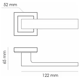 Дверная ручка RAP 14-S AB, изображение 5