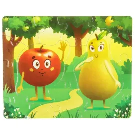 Мягкие Магнитные пазлы яблоко и груша