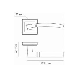 Дверная ручка RAP 13-S SN/CP, изображение 5
