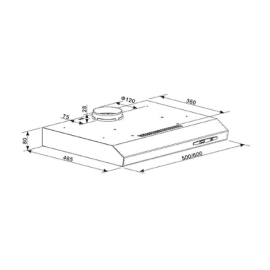 Подвесная вытяжка PO-50S