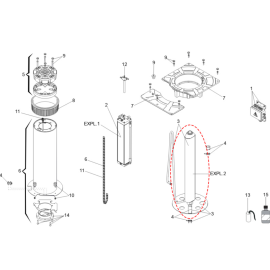Гидроцилиндр 63000267 для J200HA, изображение 2