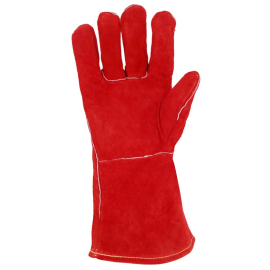 Спилковые краги пятипальные тип Трек утепленные, изображение 5