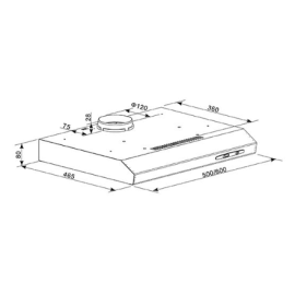 Подвесная вытяжка PО-50W
