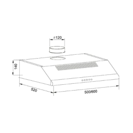 Подвесные вытяжки UP-60C (F)