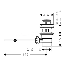Смеситель черный для для раковины 100 мм push-open, изображение 5