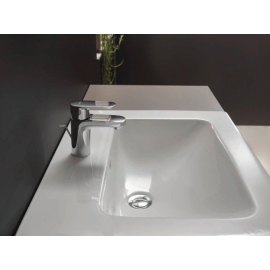 Смеситель хром для для раковины 70 мм push-open, Варианты: смеситель хром 71550000, изображение 2