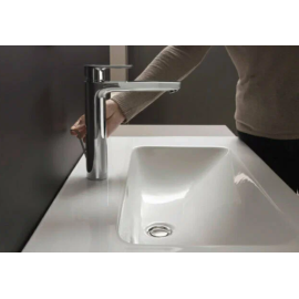 Смеситель хром для для раковины 190 мм push-open, Варианты: смеситель хром 71552000, изображение 4