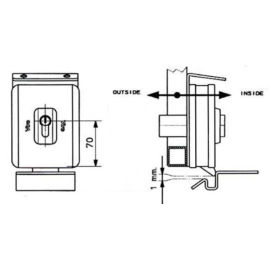 Электромеханический замок PLA10, изображение 3