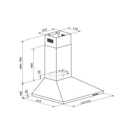 Купольная вытяжка KB-60G (FR)