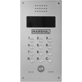 Наборная панель МАРШАЛ CD-7000-TM-V-COLOR-PAL с коммутатором К-128, Видеокамера: есть, Тип ключевого контроллера: TM (Touch Memory), Размер панели: 110х220