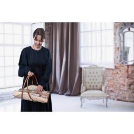 Платье женское повседневное с завязками, Цвет: синий, Российский размер: 46, изображение 4