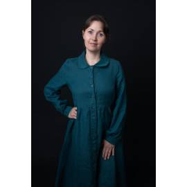 Платье женское повседневное, Цвет: изумрудно-зеленый, Российский размер: 50, изображение 12