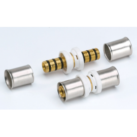 Соединитель пресс латунь Omni 16-16, изображение 2