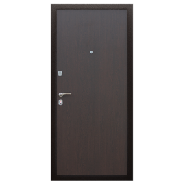 Стальная дверь "Стандарт", Цвет с внутренней стороны: венге, Размер блока: 880х2050, Сторона открывания: левая (петли слева), изображение 2