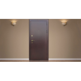 Стальная дверь "Стандарт", Цвет с внутренней стороны: венге, Размер блока: 880х2050, Сторона открывания: левая (петли слева), изображение 4