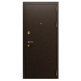 Стальная дверь "Стандарт", Цвет с внутренней стороны: венге, Размер блока: 880х2050, Сторона открывания: левая (петли слева)