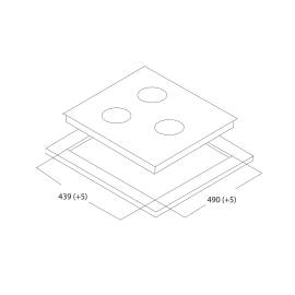 Встраиваемая варочная панель Oasis P-3GBT