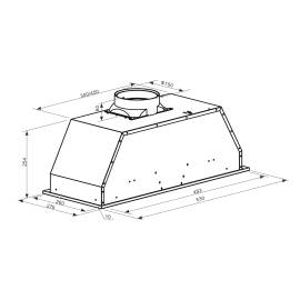 Встраиваемая вытяжка UNC-50W (FR), Варианты: Модель UNC-50W (FR)