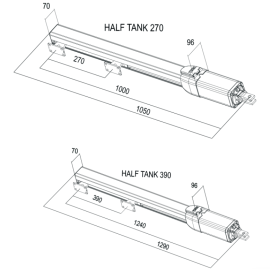 Комплект автоматики KIT HALF TANK 270 AC BR низкое напряжение 36 В - бесщеточный, изображение 3