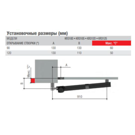Привод KR310S линейный для левой створки, изображение 5
