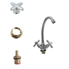 Смеситель для мойки, латунь 003-01 brass, Варианты: смеситель 003-01 brass, изображение 6