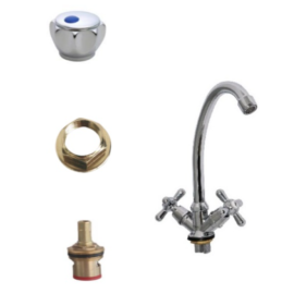 Смеситель для мойки, латунь 003-03 brass, Варианты: смеситель 003-03 brass, изображение 3