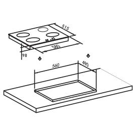 Встраиваемая варочная панель Oasis P-MEB
