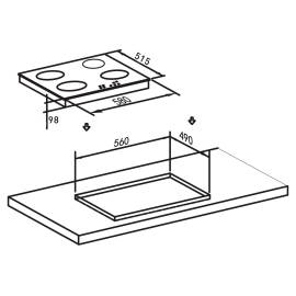 Встраиваемая варочная панель Oasis P-MEN