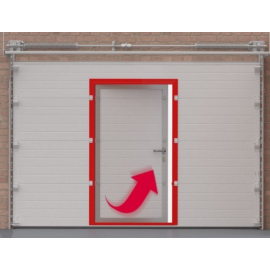 Комплект калитки для врезки в ворота, Цвет: серый, изображение 3